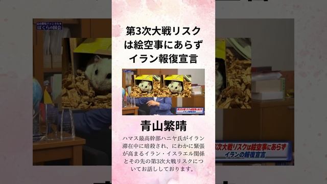青山繁晴 第3次大戦リスクは絵空事にあらず イラン報復宣言 смотреть онлайн