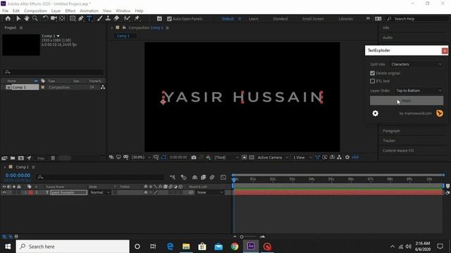 Plugin Text Exploder | After Effects смотреть онлайн
