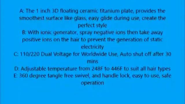 Wazor Hair Flat Iron 1 Inch Ceramic Titanium Hair Straightener Negative Ionic Flat Iron Dual Voltag смотреть онлайн