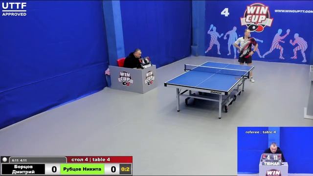 16:30 Борцов Дмитрий 1-3 Рубцов Никита стол 4 Юг-3 25.03.21 смотреть онлайн