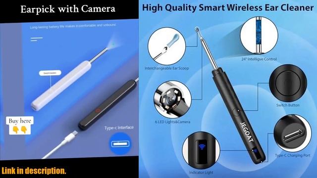 Order Ear Wax Removal Tool Camera, Ear Cleaner with Camera, Ear Cleaning Kit 1296P HD Ear Scope, 6 смотреть онлайн