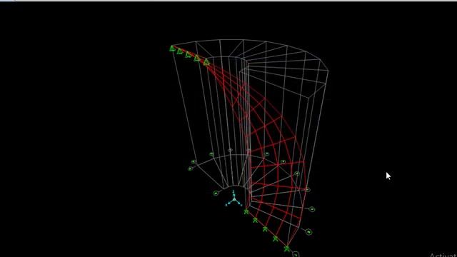 Helical Stair Analysis by sap model смотреть онлайн