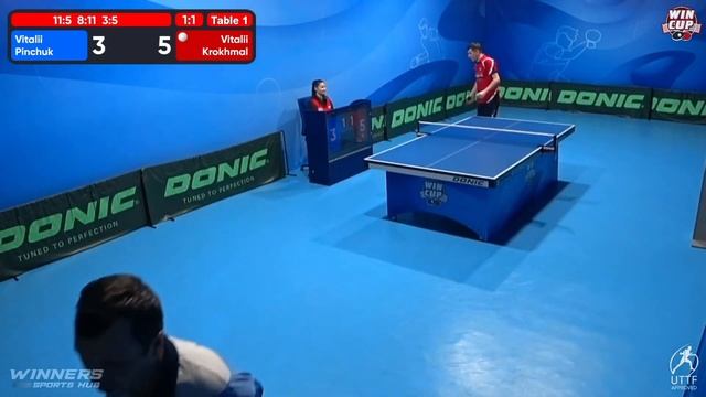 22:30 Vitalii Pinchuk  1-3 Vitalii Krokhmal West 5 WIN CUP 23.12.2022 | TABLE TENNIS WINCUP