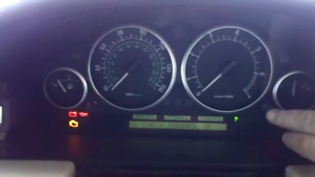2003 L322 Range Rover Instrument Cluster During Startup and Built in Test смотреть онлайн