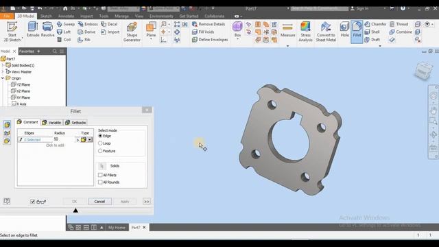 Autodesk Inventor Tutorial for Beginners - Practice Part - Slip Nut Insert смотреть онлайн