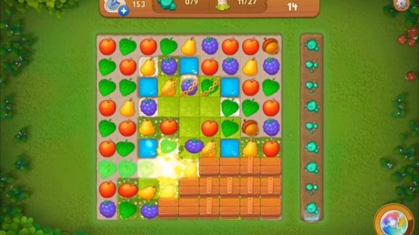 Gardenscapes level 153 Walkthrough