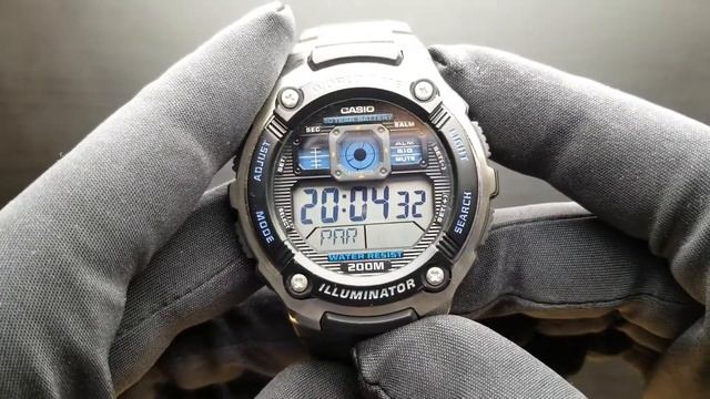 Casio AE-2000 - Setting Time and Date смотреть онлайн