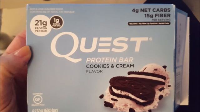 Quest Cookies & Cream Protein Bar | My Current Favorite!!! смотреть онлайн