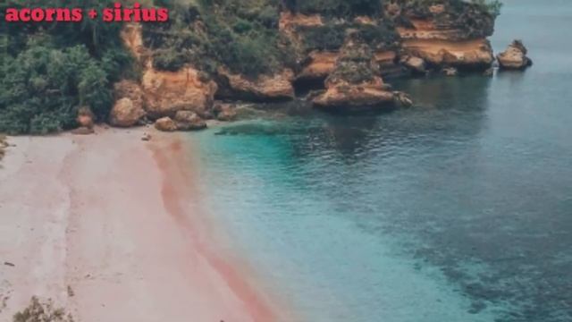 SUBHANALLAH.. Indahnya pantai pink(tangsi) membuat hati damai melihatnya. смотреть онлайн