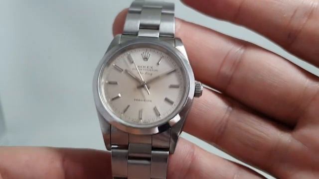 1991 Rolex Oyster Perpetual Air-King men's vintage watch. Model reference 14000 смотреть онлайн