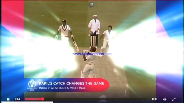KAPIL DEV'S RUNNING CATCH IN WORLD CUP 1983 FINALS VS WEST INDIES смотреть онлайн