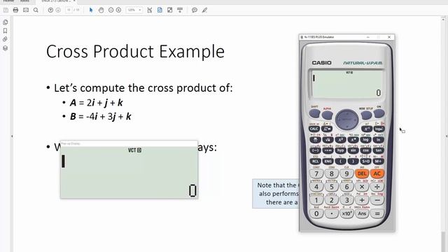ENGR 213 Lecture 11b: Cross Products with the Casio fx-115 ES PLUS (2020.09.18) смотреть онлайн