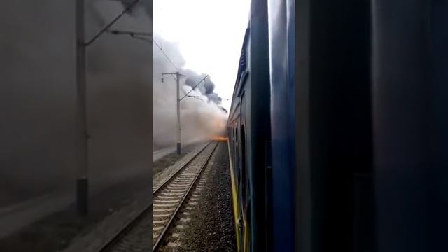 Горит пассажирский поезд Киев-Шостка смотреть онлайн