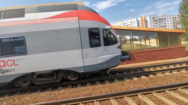 Электропоезд Эпг-001 на ст. Лошица / Epg-001 EMU On The Losyca Station