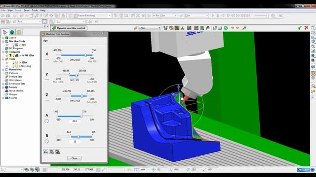 Dynamic Machine Control - PowerMILL 2014 R2 смотреть онлайн
