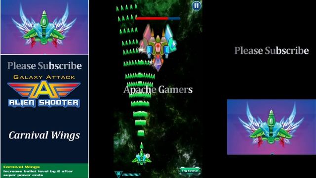 Galaxy Attack: Alien Shooter | All New Ship Wings Review | By Apache Gamers смотреть онлайн
