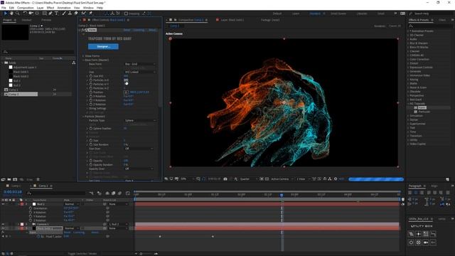 Fluid Sim After Effects Tutorial- Red Gaint Plugin Form Particles смотреть онлайн