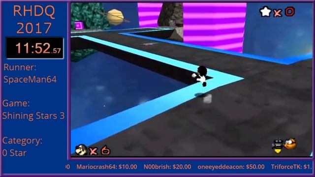 SM64 Shining Stars 3: SotSC - 0 Star In 20:33 By SpaceMan64