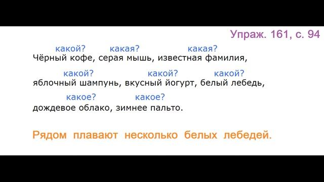 ГДЗ 2 класс Русский язык Учебник 2 часть Упражнение. 161