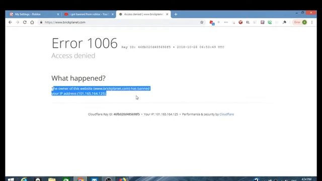 i got ip ban from brick planet for a ban i alreddy got смотреть онлайн