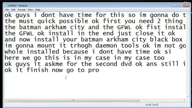installed batman Arkham City Black Box and Create GFWL Offline Acount step 1 смотреть онлайн