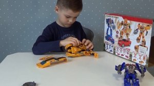 Оптимус Прайм и Бамблби. Распаковка