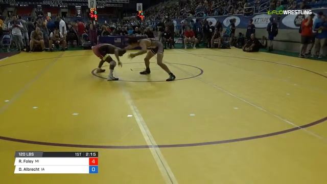 Junior FS 120 Rnd 32 - Rayvon Foley (MI) vs. Dylan Albrecht (IA) смотреть онлайн