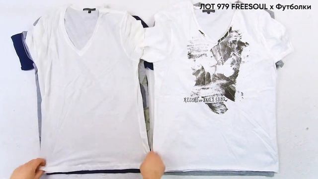 ЛОТ 979 FREESOUL  Футболки ЦЕНА 590 ₽/шт ЛОТ 10шт СТОИМОСТЬ ЛОТА 5900 ₽