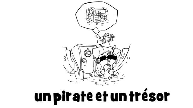 урок французского языка # un pirate et un trésor смотреть онлайн