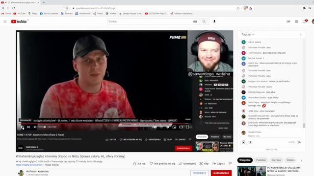 NITRO odbiera telefon od Psychofana 🤣Face2Face FAMEMMA🤣 Wardęga streamek смотреть онлайн