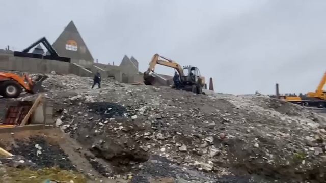 Строительство входа в горный парк Рускеала, Карелия #монолит #строительство