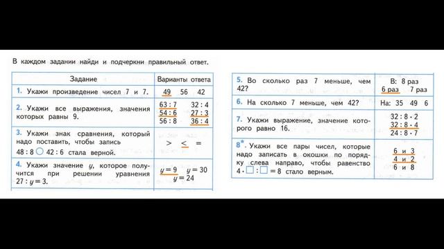 Математика 3 класс Страница.27 Моро, Волкова Проверочные работы смотреть онлайн