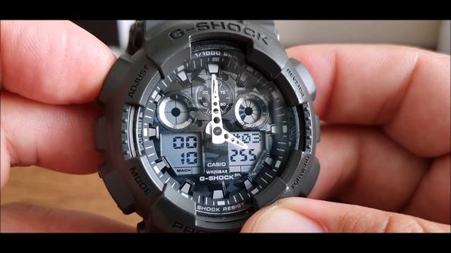 Casio G Shock GA 100CF. Manual de usuario desarrollado. смотреть онлайн