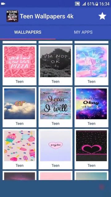 Teen Wallpapers 4K Android Application смотреть онлайн