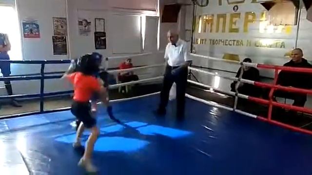 Открытый ринг( синий угол) единогласная победа СеребрЯкова Василия💪 смотреть онлайн