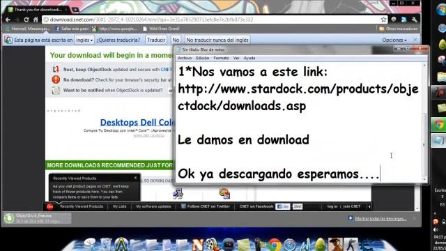 Como descargar e instalar ObjectDock Para Windows xp 7 смотреть онлайн