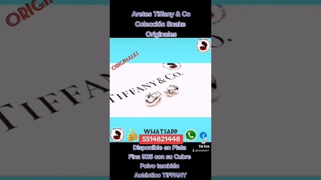 Aretes Tiffany & Co Colección Snake Plata Fina Largo 2 cm смотреть онлайн