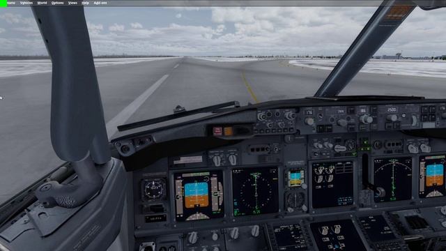 B738 UKBB 18L VOR смотреть онлайн