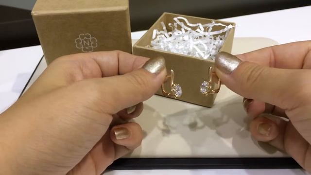 Серьги 3029 из красного золота 585 пробы с кристаллами Swarovski смотреть онлайн