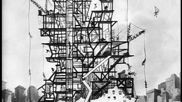 Черно-белый Микки Маус 21.Building.a.Building.1933