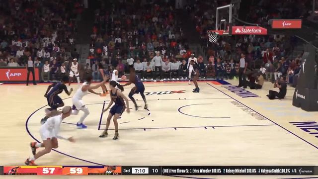 Caitlin Clark season sim Fever game 33 (20-12) Fever vs Mercury NBA2k смотреть онлайн