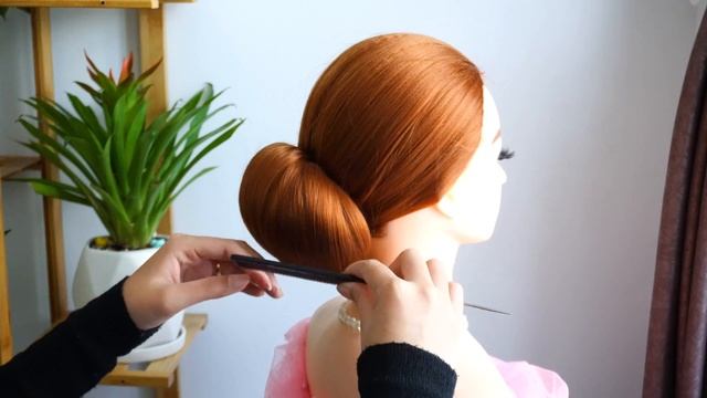 Low Bun Hairstyle Using Donut | Simple Hairstyle For Bridal смотреть онлайн
