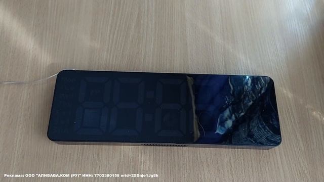 ЧАСЫ БОЛЬШИЕ ЭЛЕКТРОННЫЕ с АлиЭкспресс Обзор Настенные часы с табло и будильником смотреть онлайн