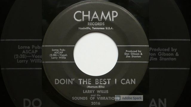 Larry Willis and The Sounds Of Vibrations - Doin' The Best I Can (Champ, Nashville TN)