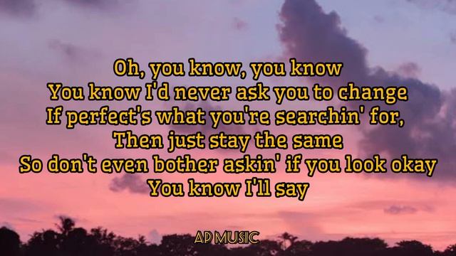 Just The Way You Are - Bruno Mars (Lyrics) смотреть онлайн