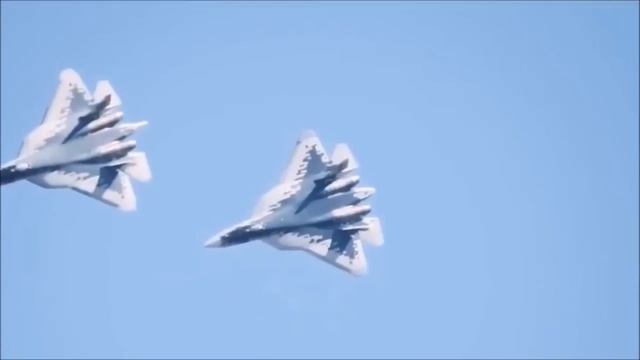 The Russian Air Force. The Sukhoi Su-57 Stealth fighter aircraft. Сухой Су-57 В бою смотреть онлайн