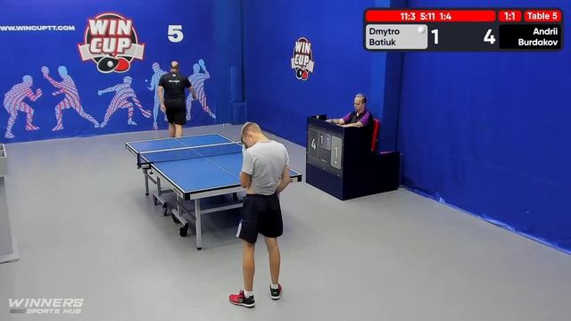 02:30 Батюк Дмитрий    1-3   Бурдаков Андрей   стол 5  ЮГ-6  08.07.22