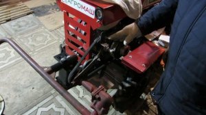 МТ-110 и роторная косилка.