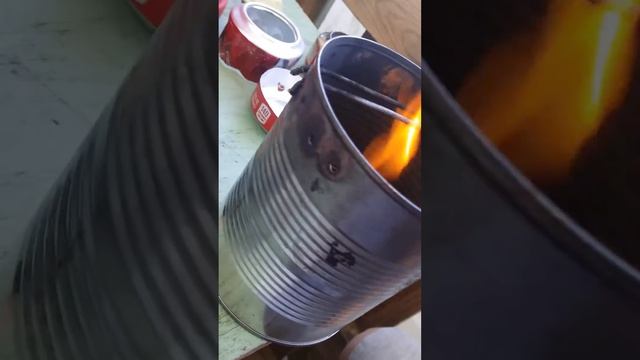Alcohol coke can stove diy inside coffee can with grill on top смотреть онлайн