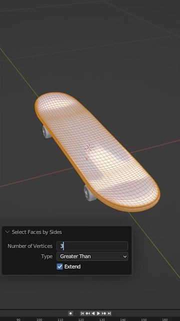 Как найти N-gon или треугольник в Блендер #blender #3d #topology #turorial #shorts смотреть онлайн